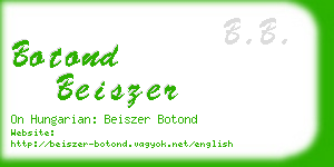 botond beiszer business card